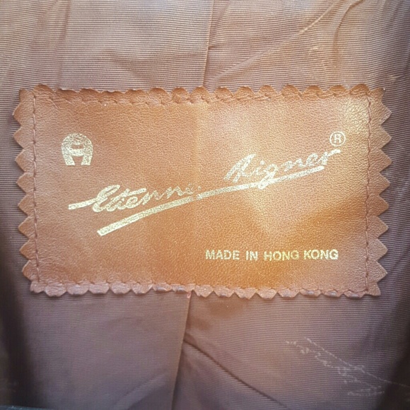 Etienne Aigner Leather Jacket - Picture 2 of 8